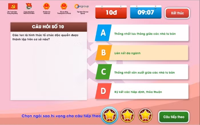 Hệ thống câu hỏi hấp dẫn ứng dụng nền tảng công nghệ là điểm sáng của cuộc thi Hệ thống câu hỏi hấp dẫn ứng dụng nền tảng công nghệ là điểm sáng của cuộc thi