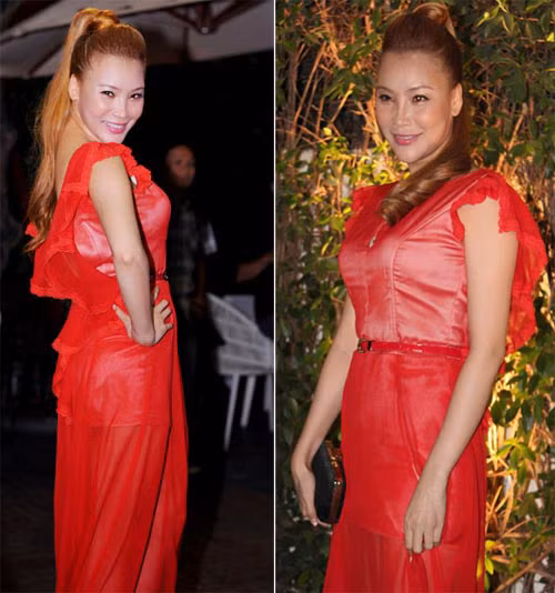 Thân hình sồ sề, gương mặt sưng phồng khác lạ từng khiến ca sĩ bị nghi ngờ nghiện phẫu thuật thẩm mỹ.