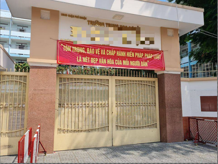 Ngôi trường ở quận Phú Nhuận, nơi xảy ra sự việc (ảnh: P.L) Ngôi trường ở quận Phú Nhuận, nơi xảy ra sự việc (ảnh: P.L)