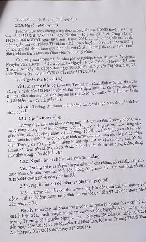 Trích kết luận 6851 của Chủ tịch Ủy ban nhân dân huyện Củ Chi ban hành (ảnh: P.L)