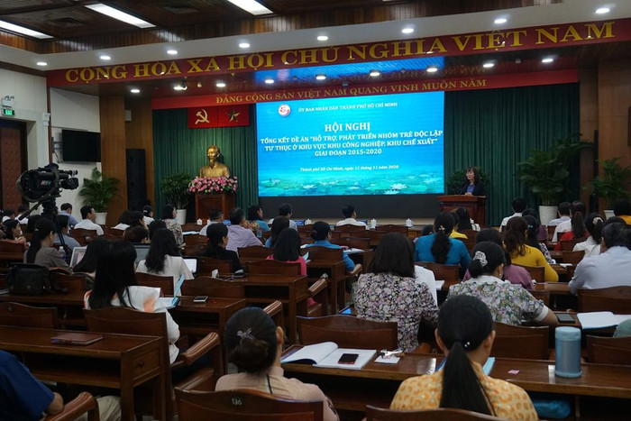 Quang cảnh hội nghị tổng kết đề án diễn ra vào sáng ngày 12/11 (ảnh: P.L)