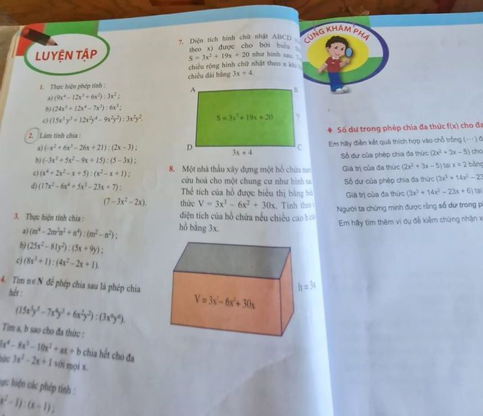 Bài toán ở tài liệu dạy-học Toán 8, trang 46 (ảnh: P.L) Bài toán ở tài liệu dạy-học Toán 8, trang 46 (ảnh: P.L)