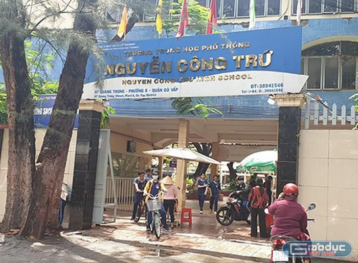Trường trung học phổ thông Nguyễn Công Trứ, quận Gò Vấp, Thành phố Hồ Chí Minh (ảnh minh họa: P.L) Trường trung học phổ thông Nguyễn Công Trứ, quận Gò Vấp, Thành phố Hồ Chí Minh (ảnh minh họa: P.L)