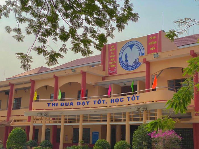 Trường trung học phổ thông An Mỹ, tỉnh Bình Dương (ảnh minh họa từ facebook trường) Trường trung học phổ thông An Mỹ, tỉnh Bình Dương (ảnh minh họa từ facebook trường)