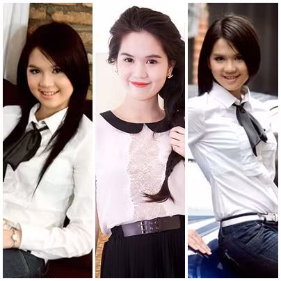 Nhưng rõ ràng là, cùng một tone màu trắng và lối trang điểm nhẹ nhàng, nhưng Ngọc Trinh 'thời xưa' vẫn 'lộ' vẻ 'ghê gớm' và sắc xảo của mình. Nhưng rõ ràng là, cùng một tone màu trắng và lối trang điểm nhẹ nhàng, nhưng Ngọc Trinh 'thời xưa' vẫn 'lộ' vẻ 'ghê gớm' và sắc xảo của mình.