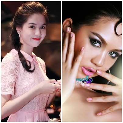 Cả dáng điệu những ngón tay của Ngọc Trinh cũng được biểu cảm 'dịu dàng' hơn Cả dáng điệu những ngón tay của Ngọc Trinh cũng được biểu cảm 'dịu dàng' hơn