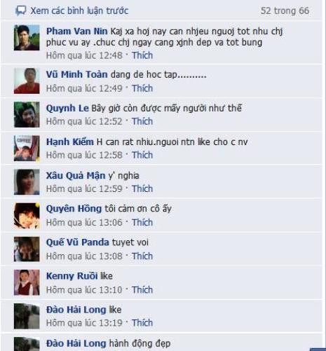 Rất nhiều comment chia sẻ về câu chuyện này Rất nhiều comment chia sẻ về câu chuyện này