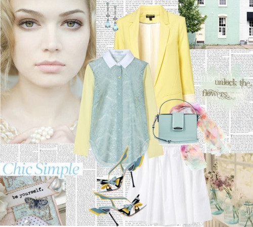 Những cơn gió đổi mùa của thu sẽ khiến vạn vật xung quanh trở nên trầm và tĩnh hơn. Một chiếc áo sơ mi xanh dương kết hợp với chân váy trắng bồng bềnh, áo blazer vàng nhẹ. Chính bạn đã là người mang bầu trời xanh dịu, những đám mây trắng và cả những vạt nắng vàng đến với mùa thu rồi đấy! Những cơn gió đổi mùa của thu sẽ khiến vạn vật xung quanh trở nên trầm và tĩnh hơn. Một chiếc áo sơ mi xanh dương kết hợp với chân váy trắng bồng bềnh, áo blazer vàng nhẹ. Chính bạn đã là người mang bầu trời xanh dịu, những đám mây trắng và cả những vạt nắng vàng đến với mùa thu rồi đấy!