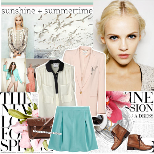 Sự nhẹ nhàng, duyên dáng của pastel giúp làm tan biến vẻ cứng nhắc của những trang phục công sở, khiến chúng hài hòa, mềm mại hơn nhưng vẫn không làm mất đi vẻ lịch sự cần có. Sự nhẹ nhàng, duyên dáng của pastel giúp làm tan biến vẻ cứng nhắc của những trang phục công sở, khiến chúng hài hòa, mềm mại hơn nhưng vẫn không làm mất đi vẻ lịch sự cần có.