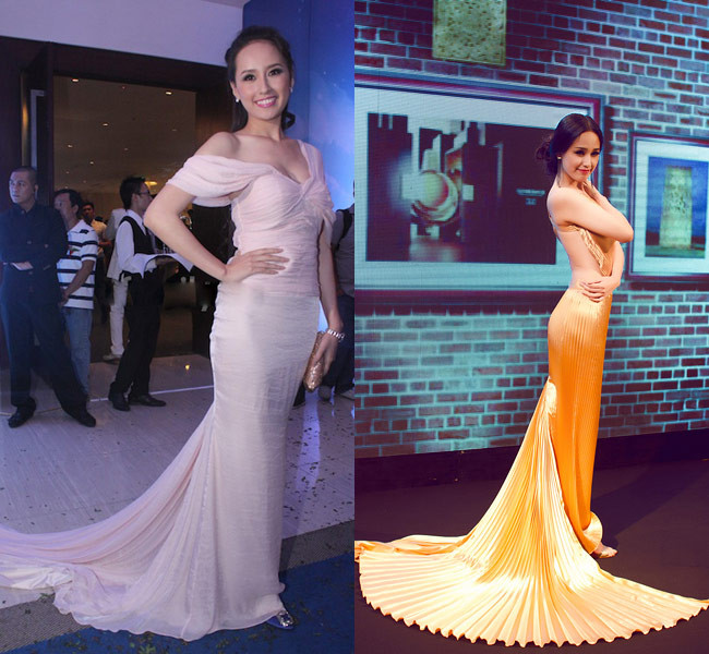 Cô nàng thường xuất hiện trong các sự kiện với nhiều mẫu váy thướt tha, sang trọng như một nữ thần. Cô nàng thường xuất hiện trong các sự kiện với nhiều mẫu váy thướt tha, sang trọng như một nữ thần.