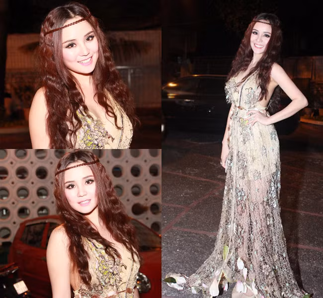 Xuất hiện trong một show ca nhạc, Vy Oanh khiến khán giả say đắm với phong cách mới. Nữ ca sĩ như một nữ thần hoang dã.