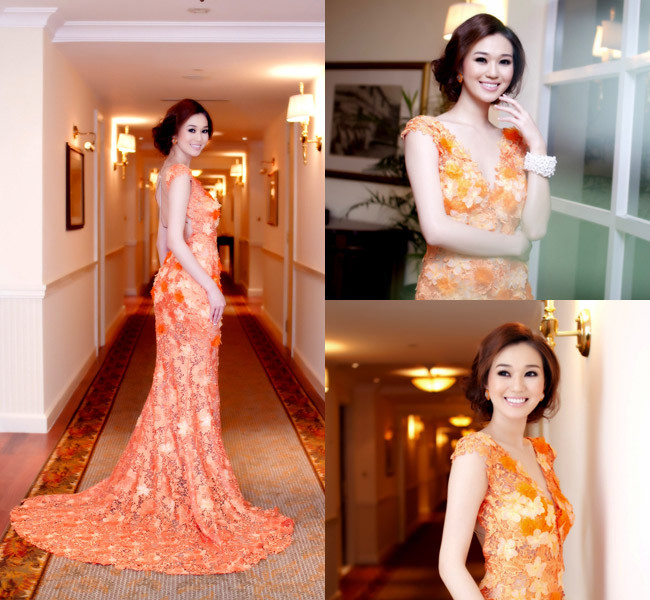 Người mẫu Khánh My hóa nữ thần tươi trẻ trong một sự kiện. Người mẫu Khánh My hóa nữ thần tươi trẻ trong một sự kiện.