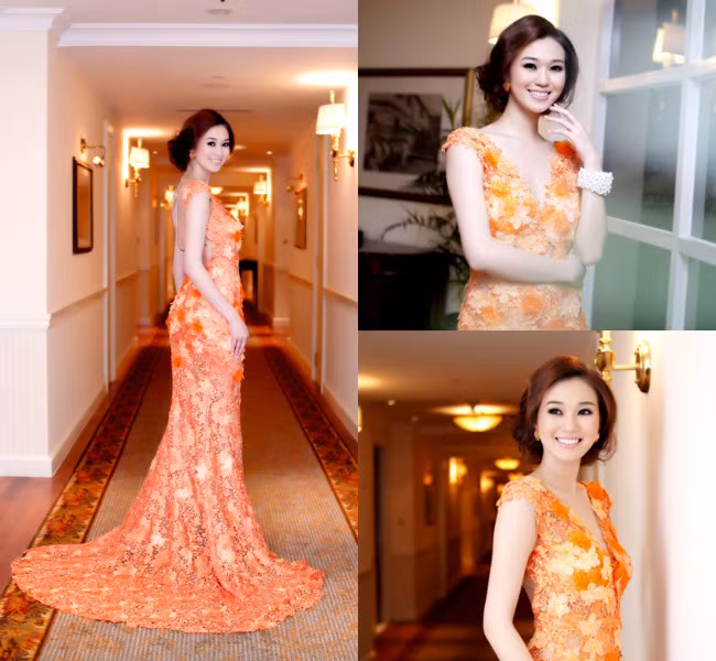 Người mẫu Khánh My hóa nữ thần tươi trẻ trong một sự kiện.