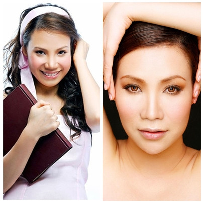 Sự khác biệt được thể hiện rõ mồn một trên gương mặt của cô ca sĩ đất Quảng ngày xưa và bây giờ