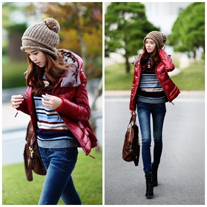 Những sọc kẻ cũng phát huy tác dụng thật tuyệt vời khi bạn mix chúng với áo phao Những sọc kẻ cũng phát huy tác dụng thật tuyệt vời khi bạn mix chúng với áo phao