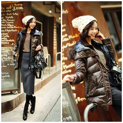 Áo phao mix với một chiếc váy dạ dài, bạn có muốn thử? Áo phao mix với một chiếc váy dạ dài, bạn có muốn thử?