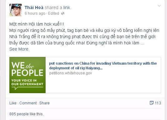 Diễn viên Thái Hòa chia sẻ trên facebook cá nhân. Diễn viên Thái Hòa chia sẻ trên facebook cá nhân.
