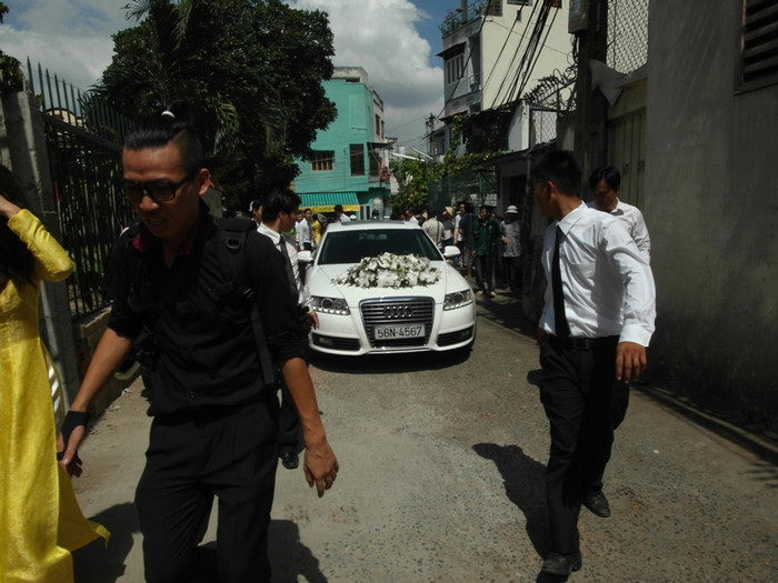 Chiếc xe Audi mà Tăng Thanh Hà thường xuyên sở dụng.