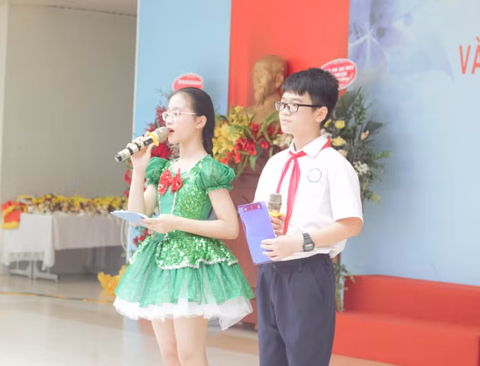 Các hoạt động văn thể mỹ của trường cấp 2 Thanh Xuân rất phát triển (Ảnh: Đức Minh)