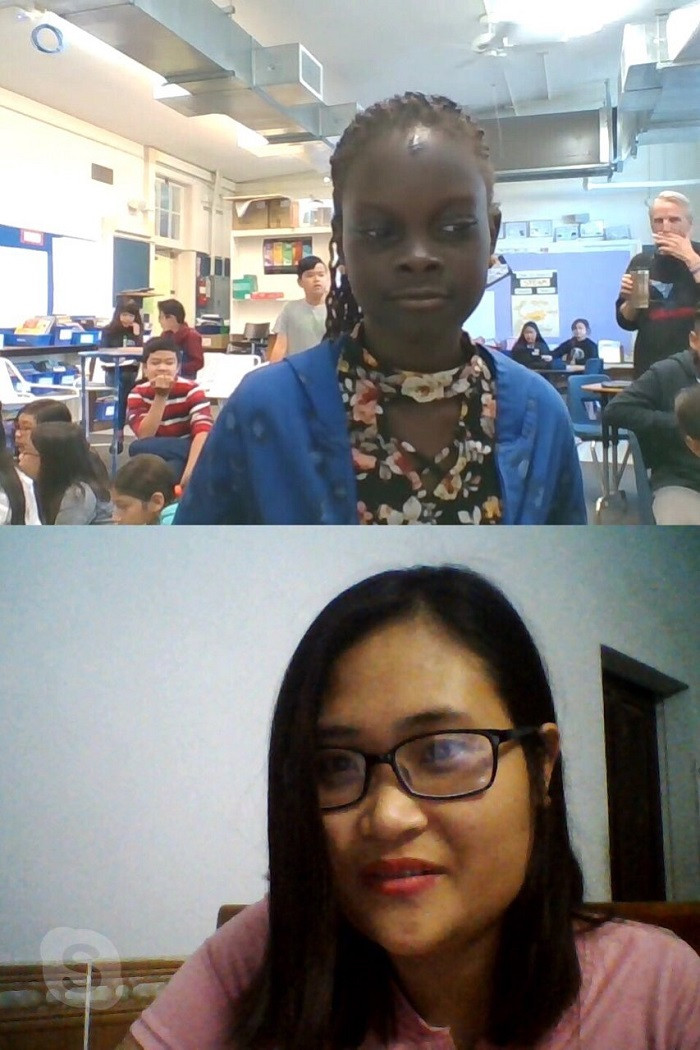 Cô Phượng đang giao lưu và giảng dạy với một lớp học tại Mỹ (Ảnh: Nhân vật cung cấp) Cô Phượng đang giao lưu và giảng dạy với một lớp học tại Mỹ (Ảnh: Nhân vật cung cấp)