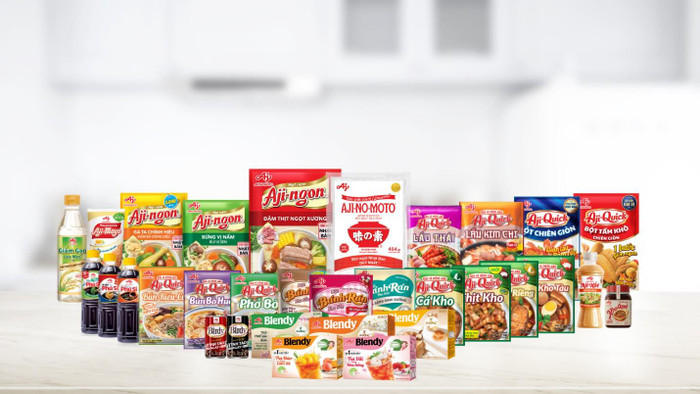 Ajinomoto Việt Nam sở hữu danh mục sản phẩm đa dạng với hơn 35 chủng loại. Ajinomoto Việt Nam sở hữu danh mục sản phẩm đa dạng với hơn 35 chủng loại.