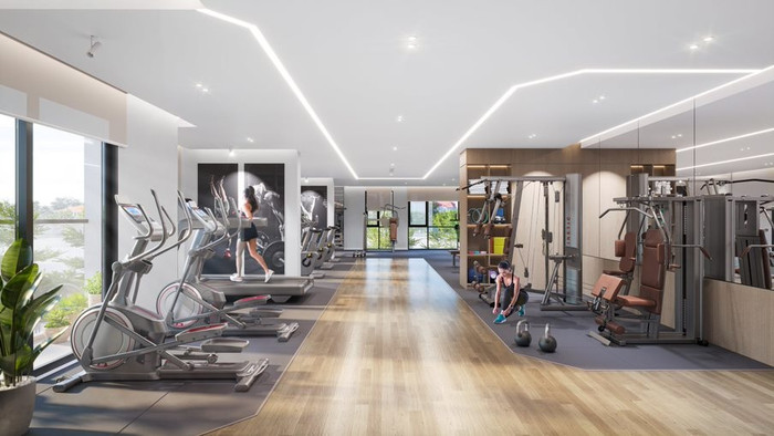 Khu tập gym hiện đại trong nhà giúp nâng cao sức khỏe, nâng tầm chất lượng sống cho cư dân TC3. 3.jpg