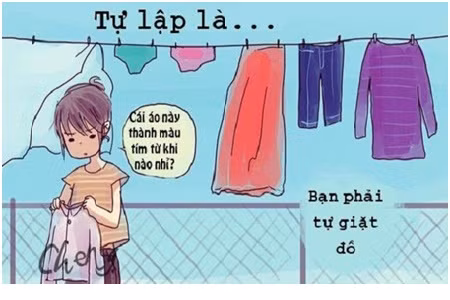 Tự lập là bạn phải tự mình làm rất nhiều việc. Ảnh minh họa: https://dongduong.edu.vn Tự lập là bạn phải tự mình làm rất nhiều việc. Ảnh minh họa: https://dongduong.edu.vn