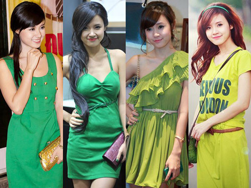 Midu cũng là một tín đồ của màu xanh, khi các trang phục của cô đều có đủ sắc độ xanh. Nếu ổn về trang phục, thì các kiểu tóc của Midu vẫn chưa đầu tư đúng mức. Dù khéo léo lựa chọn trang phục của mình, nhưng nhìn chung cô nàng vẫn chưa giữ vững phong độ cho lắm! Một chút tiết chế cho việc lựa chọn, một chút đầu tư cho phong cách sẽ giúp Midu thay đổi rõ nét hơn hình ảnh của mình đấy! Midu cũng là một tín đồ của màu xanh, khi các trang phục của cô đều có đủ sắc độ xanh. Nếu ổn về trang phục, thì các kiểu tóc của Midu vẫn chưa đầu tư đúng mức. Dù khéo léo lựa chọn trang phục của mình, nhưng nhìn chung cô nàng vẫn chưa giữ vững phong độ cho lắm! Một chút tiết chế cho việc lựa chọn, một chút đầu tư cho phong cách sẽ giúp Midu thay đổi rõ nét hơn hình ảnh của mình đấy!