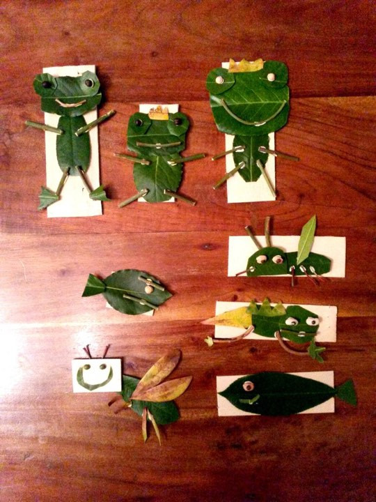 Cắt lá thành con vật dành cho những bạn nhỏ yêu thiên nhiên Cắt lá thành con vật dành cho những bạn nhỏ yêu thiên nhiên