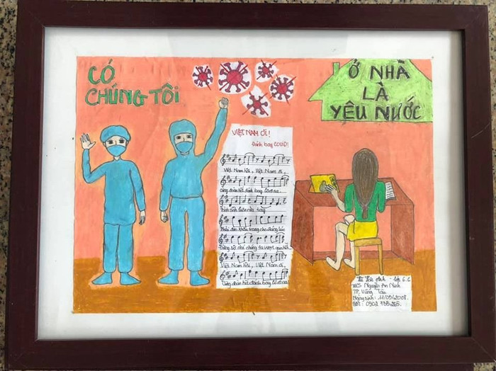 Em Vũ Vân Anh gửi niềm tin của mình vào những chiến sĩ nơi tuyến đầu chống dịch Covid-19 Em Vũ Vân Anh gửi niềm tin của mình vào những chiến sĩ nơi tuyến đầu chống dịch Covid-19