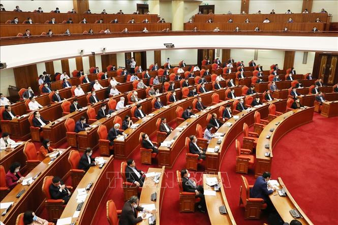 Các đồng chí lãnh đạo Đảng, Nhà nước và các đại biểu dự Hội nghị. Ảnh: Trí Dũng/TTXVN Các đồng chí lãnh đạo Đảng, Nhà nước và các đại biểu dự Hội nghị. Ảnh: Trí Dũng/TTXVN