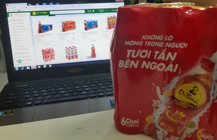 Trà Thanh nhiệt Dr Thanh được bán trên trang web của Bách Hóa Xanh Trà Thanh nhiệt Dr Thanh được bán trên trang web của Bách Hóa Xanh