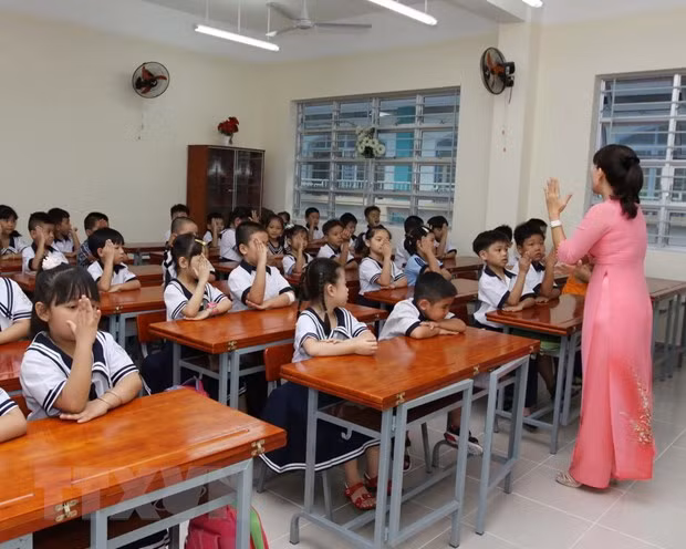 Năm học 2020 – 2021, chương trình phổ thông mới sẽ chính thức áp dụng ở lớp 1. (Ảnh minh hoạ: TTXVN)