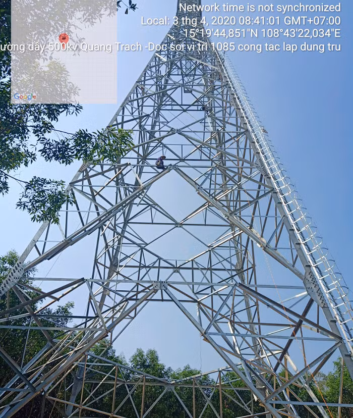 Thi công đường dây 500kV mạch 3