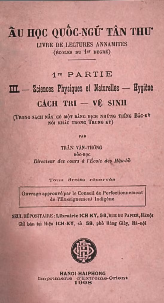 Ấu học quốc ngữ tân thư – Sách giáo khoa cho học sinh tiểu học đầu thế kỷ XX Ấu học quốc ngữ tân thư – Sách giáo khoa cho học sinh tiểu học đầu thế kỷ XX