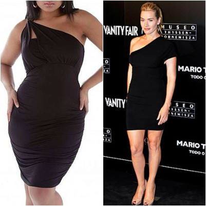 Những chiếc đầm lệch vai ôm sát màu đen quyến rũ này sẽ "hô biến" số cân thừa đáng kể trên cơ thể của bạn.