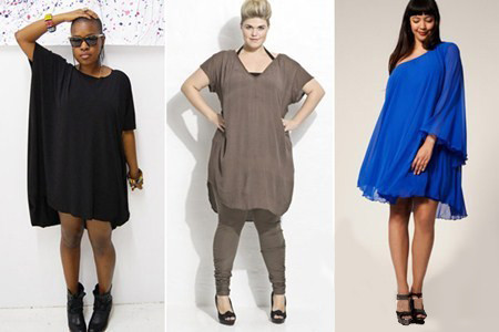 Những chiếc đầm free size cũng khá hợp với những nàng béo tròn, nhưng bạn cần cẩn thận khi diện chúng, nếu không muốn người khác nhìn mình như đang "trùm bao".