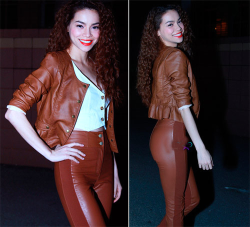 Cực chất với bộ cánh da nâu Cực chất với bộ cánh da nâu