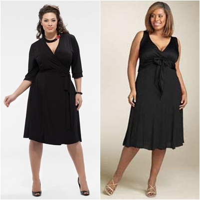 Những chiếc váy liền thân màu đen lúc nào cũng là món đồ phù hợp nhất với những chiếc "eo bánh mì"