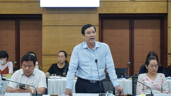 Ông Nguyễn Hữu Hưng - Phó Giám đốc Sở Y tế Thành phố Hồ Chí Minh phát biểu (ảnh: P.L)