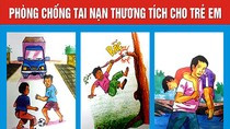 Pa nô tuyên truyền Phòng, chống tai nạn thương tích trẻ em tại thành phố Sóc Trăng. Ảnh: soctrang.gov.vn.