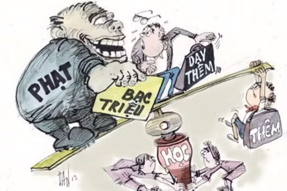 Trường Trung học Cơ sở Đống Đa tổ chức dạy thêm, thu tiền trái phép! ảnh 2