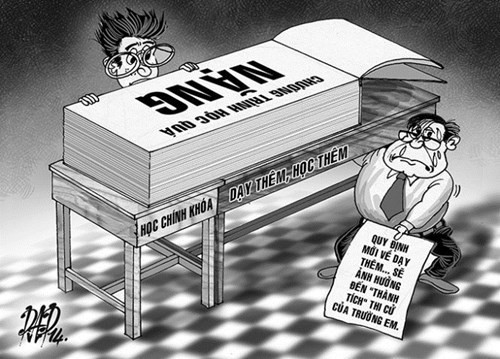 Tình trạng dạy thêm đang khiến học sinh vô cùng mệt mỏi. Ảnh minh họa trên giaoduc.net.vn. Tình trạng dạy thêm đang khiến học sinh vô cùng mệt mỏi. Ảnh minh họa trên giaoduc.net.vn.