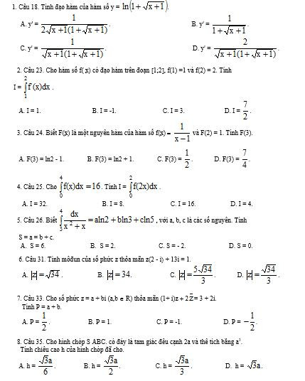 Một số vấn đề về đề thi thử nghiệm lần 2 cho kỳ thi quốc gia năm 2017 ảnh 1 Một số vấn đề về đề thi thử nghiệm lần 2 cho kỳ thi quốc gia năm 2017 ảnh 1