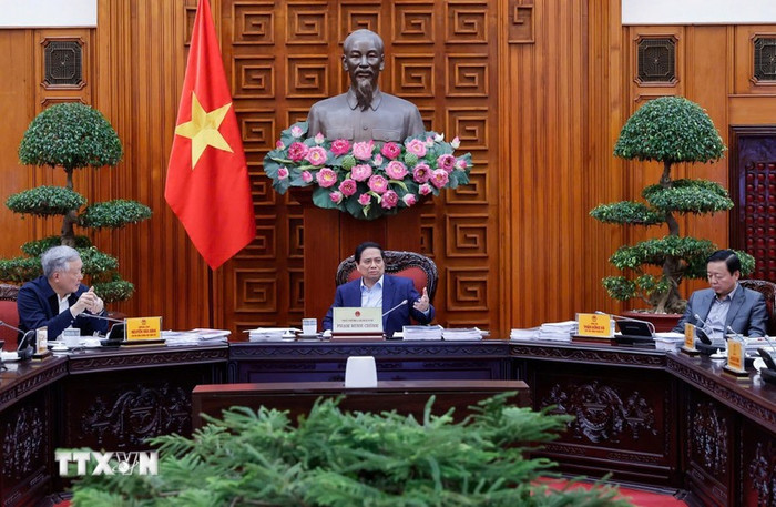 Thủ tướng Phạm Minh Chính phát biểu chỉ đạo. (Ảnh: Dương Giang/TTXVN) Thủ tướng Phạm Minh Chính phát biểu chỉ đạo. (Ảnh: Dương Giang/TTXVN)