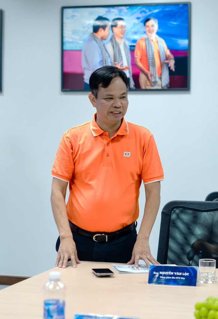 Ông Nguyễn Văn Lộc, Tổng Giám đốc FPT City phát biểu. Anh 03 Ky ket FE FCity.jpg.jpg