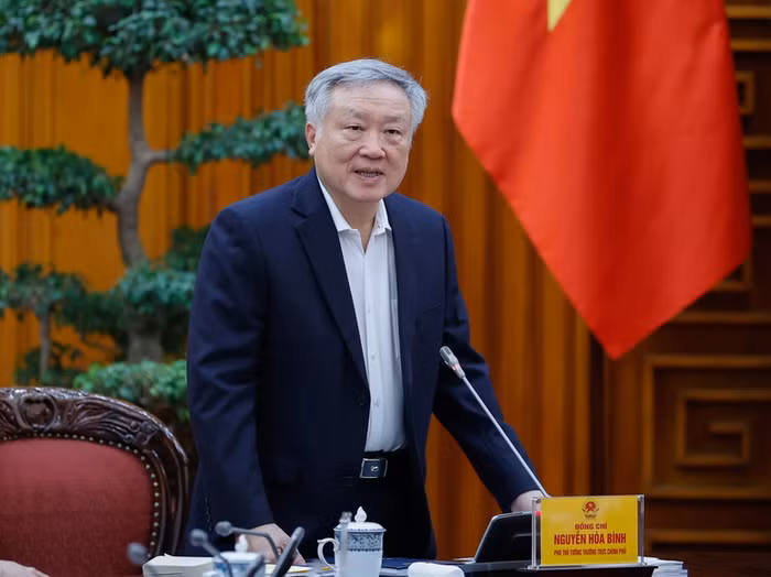 Phó Thủ tướng Thường trực Nguyễn Hòa Bình phát biểu. Ảnh: VGP/Nhật Bắc