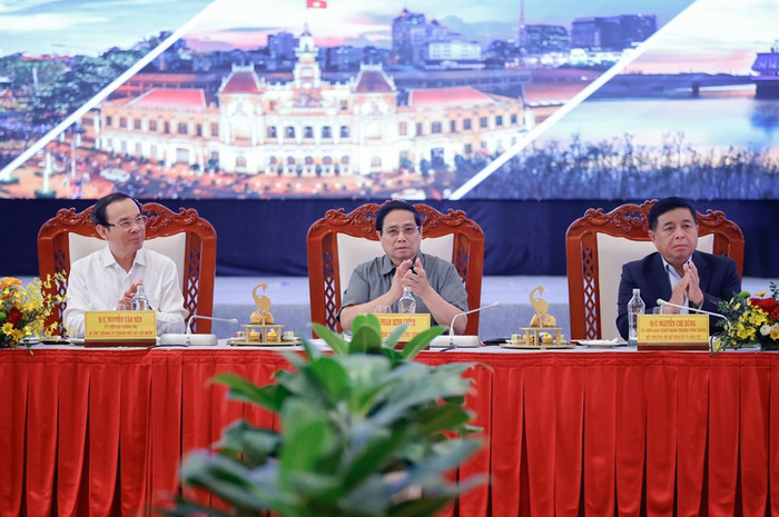 Thủ tướng Phạm Minh Chính, Chủ tịch Hội đồng điều phối vùng Đông Nam Bộ chủ trì Hội nghị lần thứ 5 của Hội đồng. Ảnh: VGP/Nhật Bắc Thủ tướng Phạm Minh Chính, Chủ tịch Hội đồng điều phối vùng Đông Nam Bộ chủ trì Hội nghị lần thứ 5 của Hội đồng. Ảnh: VGP/Nhật Bắc