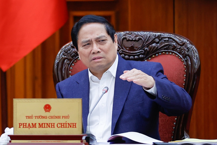 Thủ tướng Phạm Minh Chính phát biểu tại phiên họp thứ hai của Ban Chỉ đạo của Chính phủ tổng kết việc thực hiện Nghị quyết số 18-NQ/TW. Ảnh: VGP/Nhật Bắc Thủ tướng Phạm Minh Chính phát biểu tại phiên họp thứ hai của Ban Chỉ đạo của Chính phủ tổng kết việc thực hiện Nghị quyết số 18-NQ/TW. Ảnh: VGP/Nhật Bắc