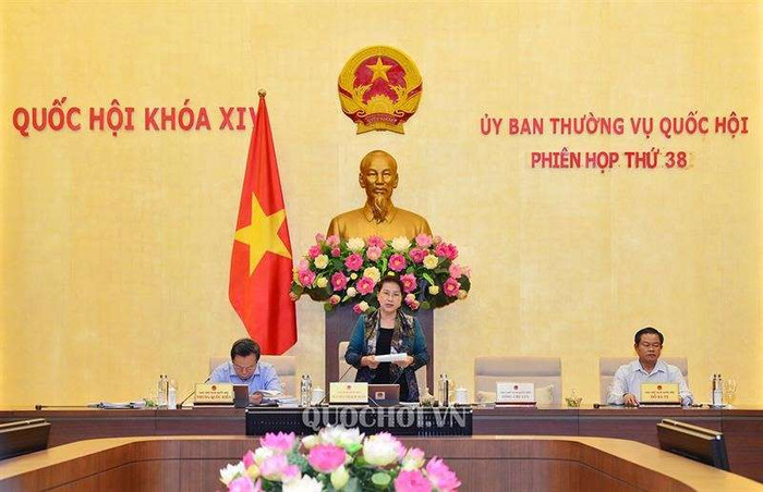 Chủ tịch Quốc hội Nguyễn Thị Kim Ngân phát biểu tại Phiên họp thứ 38 của Uỷ ban Thường vụ Quốc hội. (Ảnh: Quochoi.vn) Chủ tịch Quốc hội Nguyễn Thị Kim Ngân phát biểu tại Phiên họp thứ 38 của Uỷ ban Thường vụ Quốc hội. (Ảnh: Quochoi.vn)